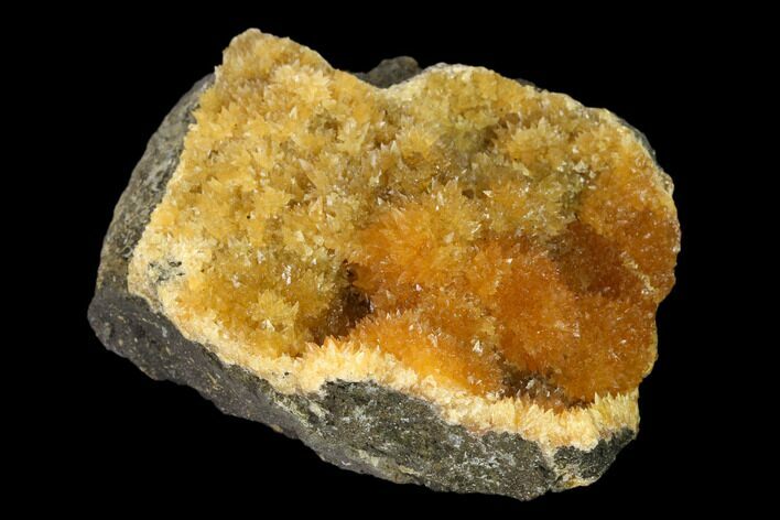 Intense Orange Calcite Crystal Cluster - Poland #148342